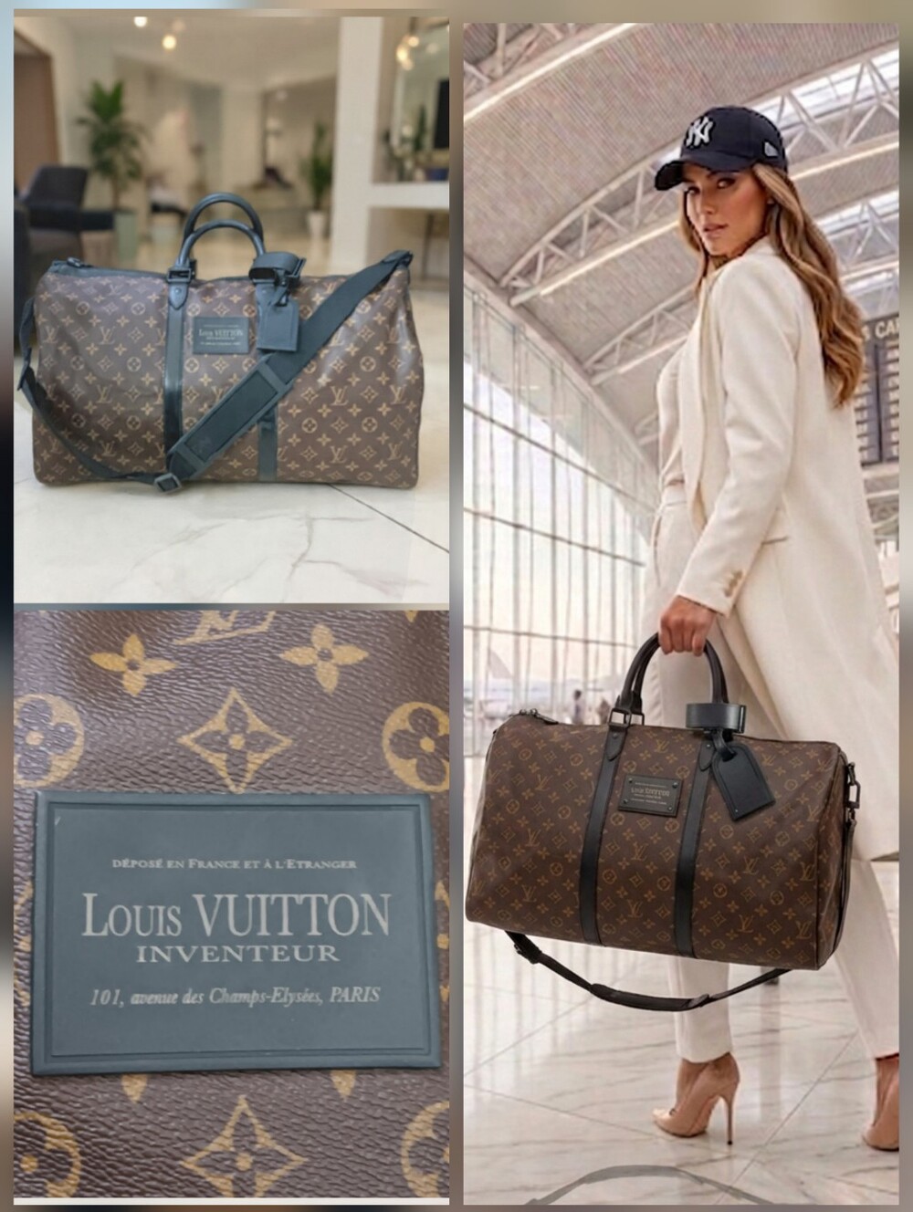 Louis Vuitton Limited Edition 🦄Waterproof Brown Monogram Keepall 55